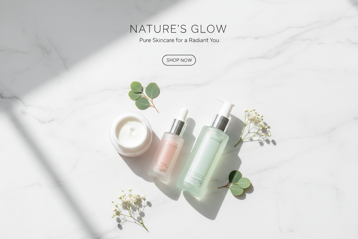Clean Skincare Homepage Banner